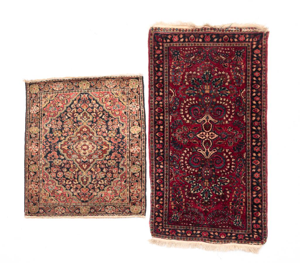 TWO ORIENTAL RUGS. (1 of 3)