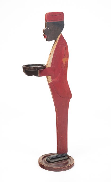 AMERICAN FOLK ART CIGARETTE SILENT BUTLER. (1 of 4)