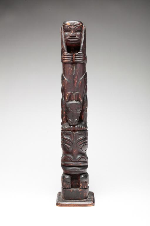 NORTHWEST COAST TOTEM POLE. (1 of 6)