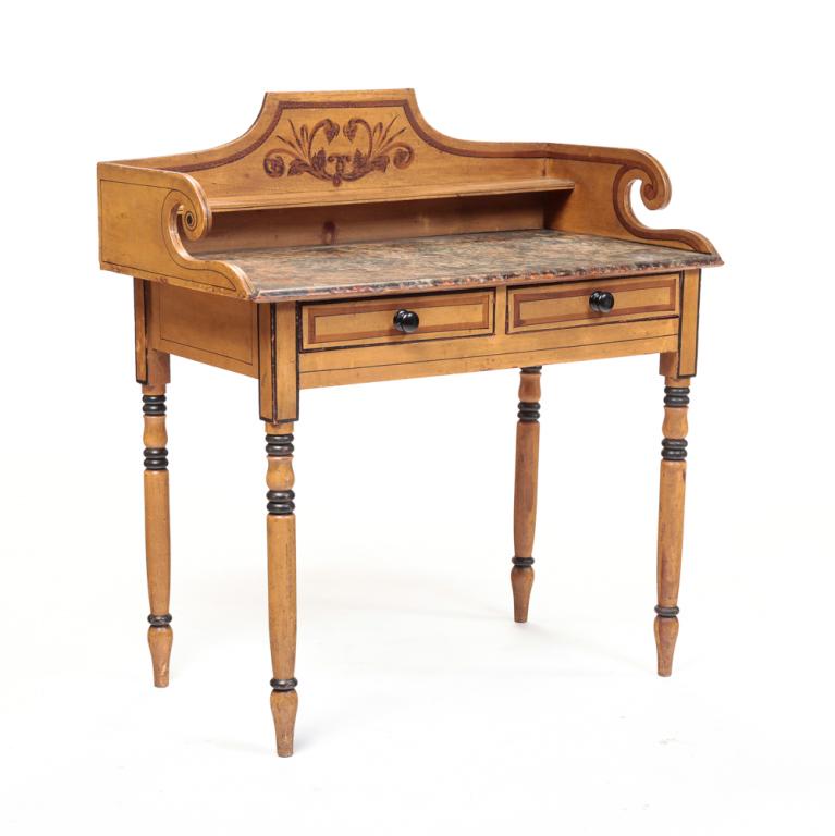 NEW ENGLAND SHERATON WASHSTAND. (1 of 4)