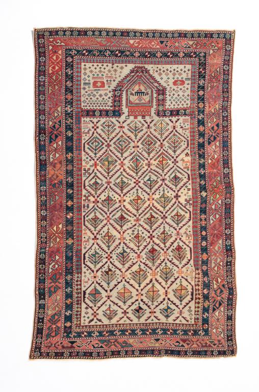 CAUCASIAN DAGESTAN PRAYER RUG. (1 of 8)