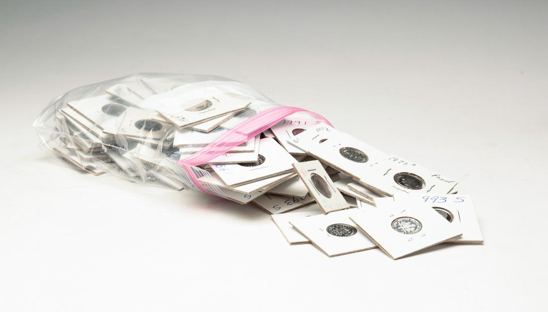 GROUP OF PROOF ROOSEVELT DIMES. (1 of 2)