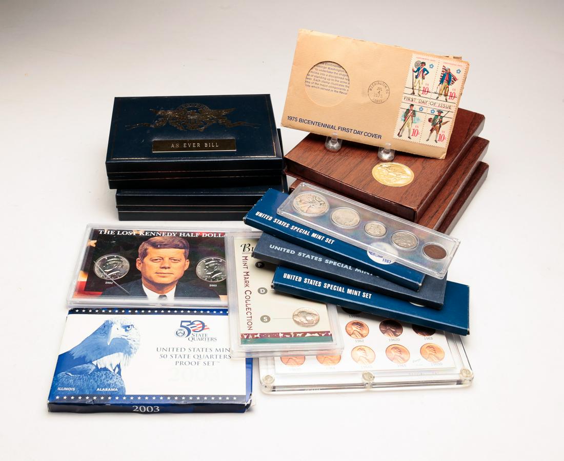 GROUPING OF PROOF SETS, MEMORIAL SETS, ETC. (1 of 9)