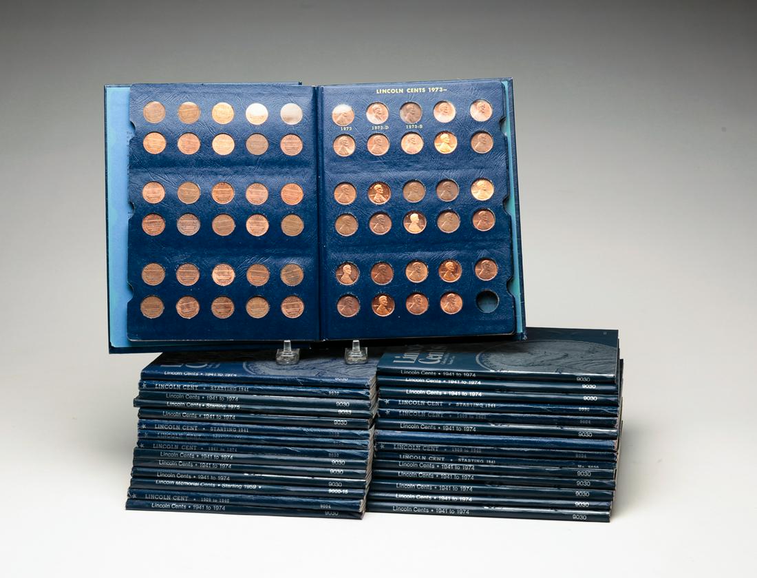 GROUPING OF LINCOLN CENTS IN FOLDERS. (1 of 6)