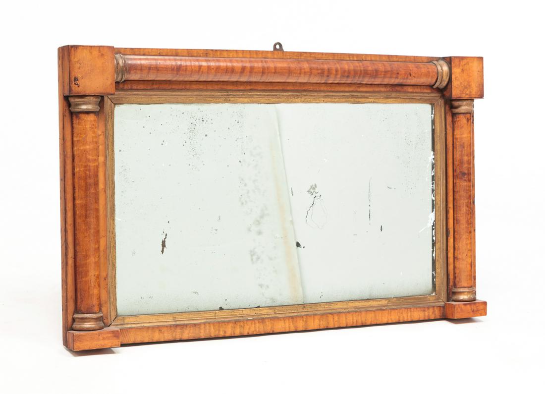 SMALL AMERICAN OVER MANTLE MIRROR. (1 of 3)