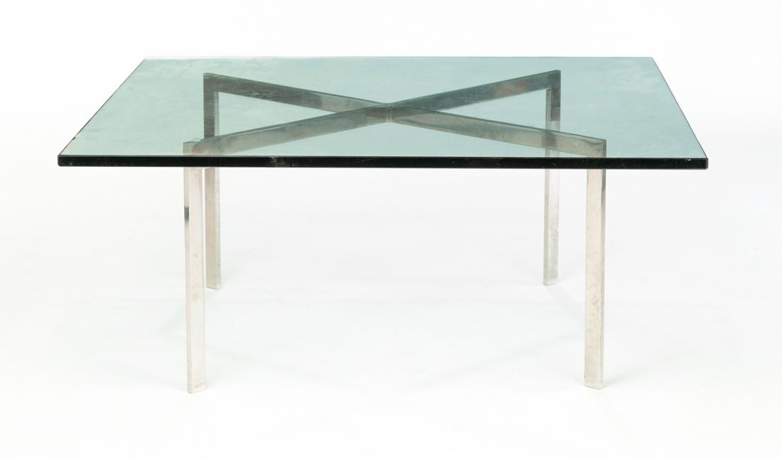 VAN DER ROHE FOR KNOLL BARCELONA COFFEE TABLE. (1 of 4)