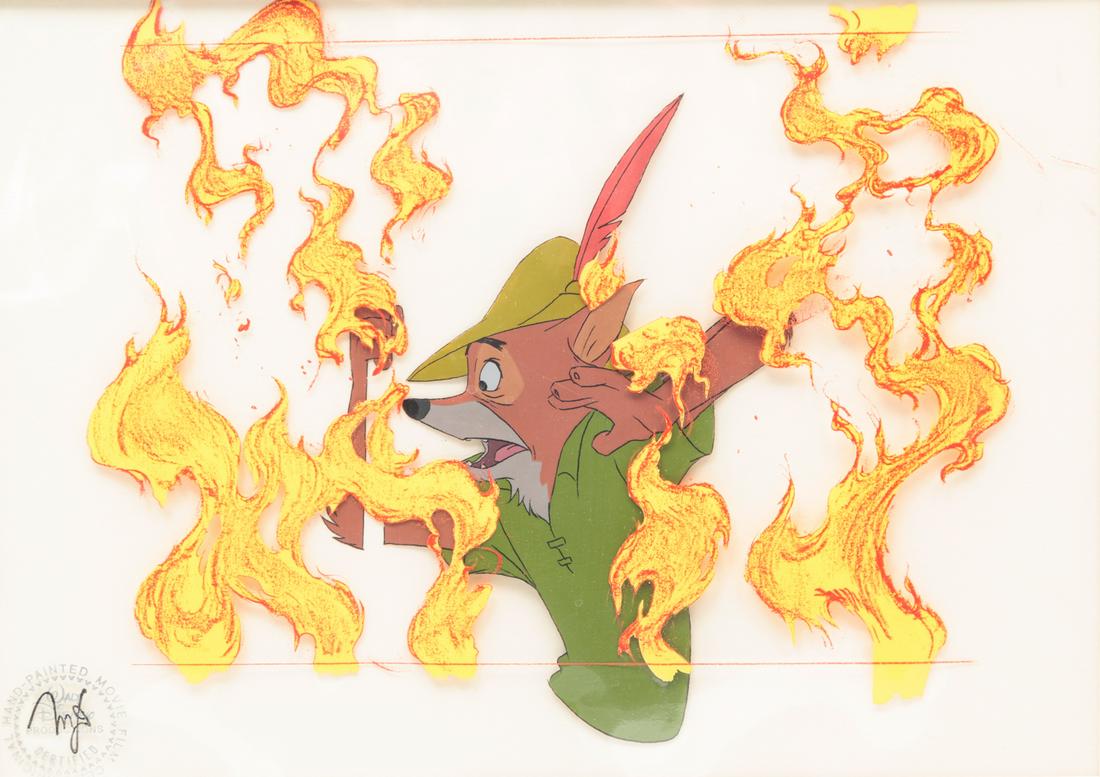 DISNEY ORIGINAL ROBIN HOOD CEL. (1 of 4)