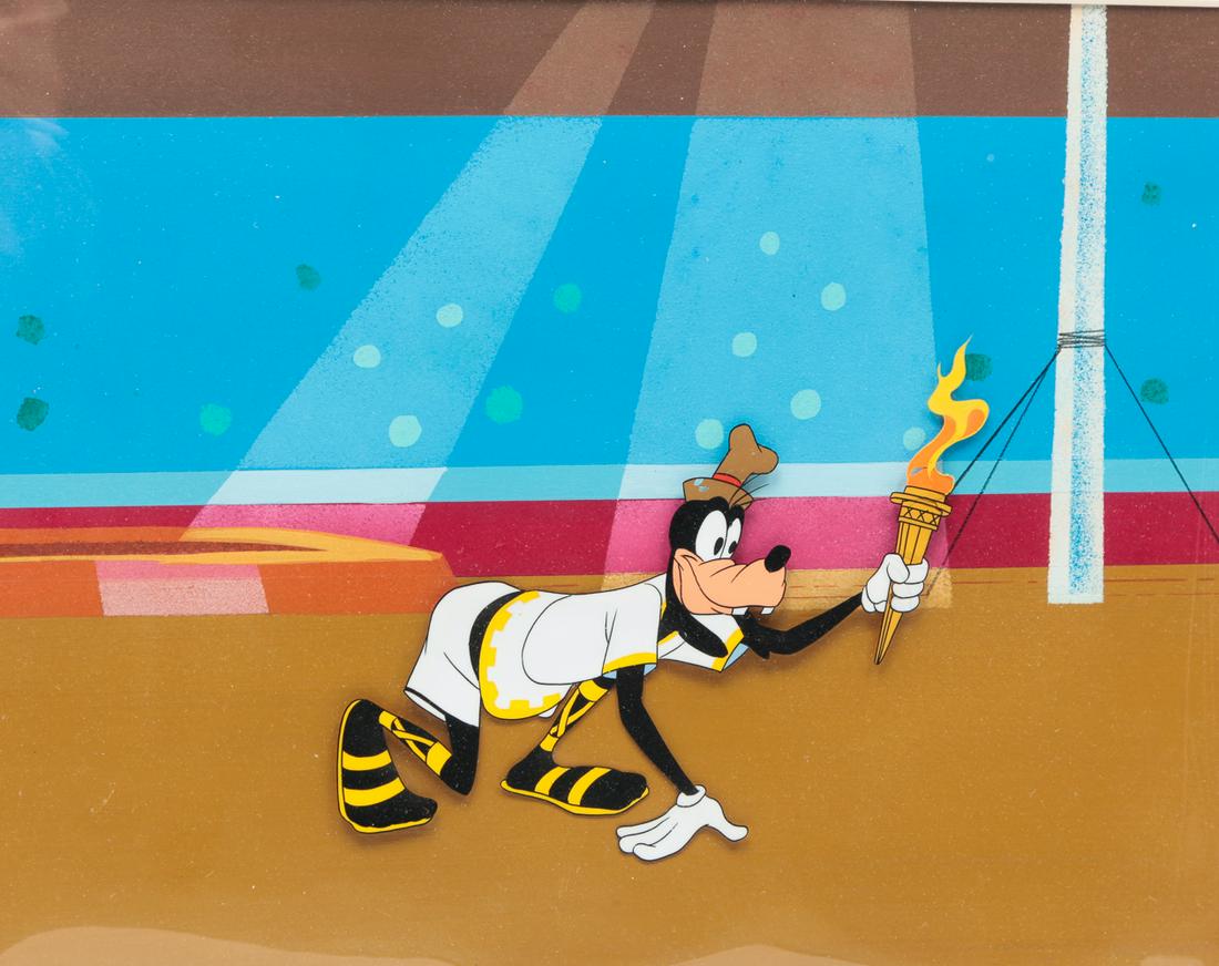 DISNEY CEL OF GOOFY. (1 of 3)