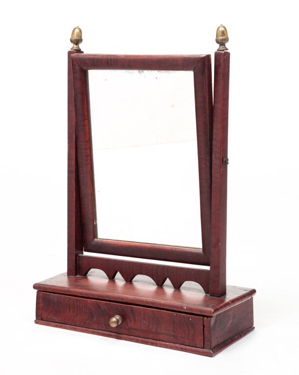 AMERICAN GRAIN PAINTED SHAVING MIRROR. (1 of 5)