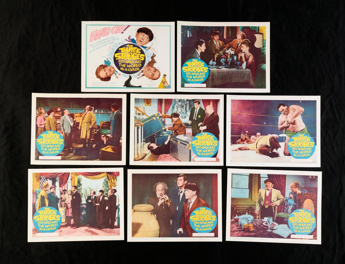 SET OF EIGHT THE THREE STOOGES... LOBBY CARDS (1 of 11)