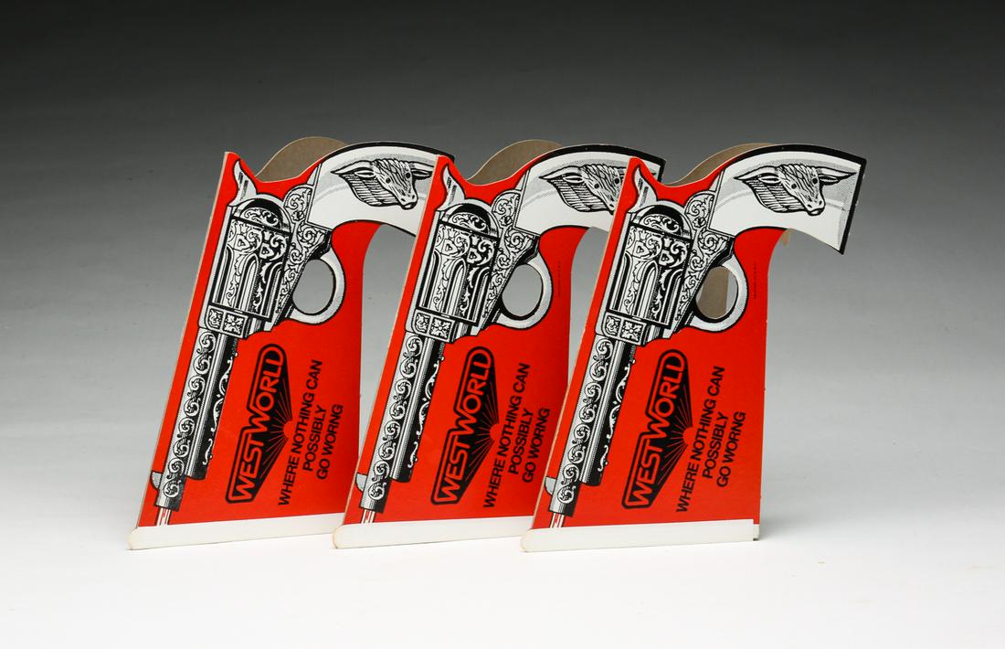 THREE WESTWORLD PROMOTIONAL PAPER POP GUNS. (1 of 4)