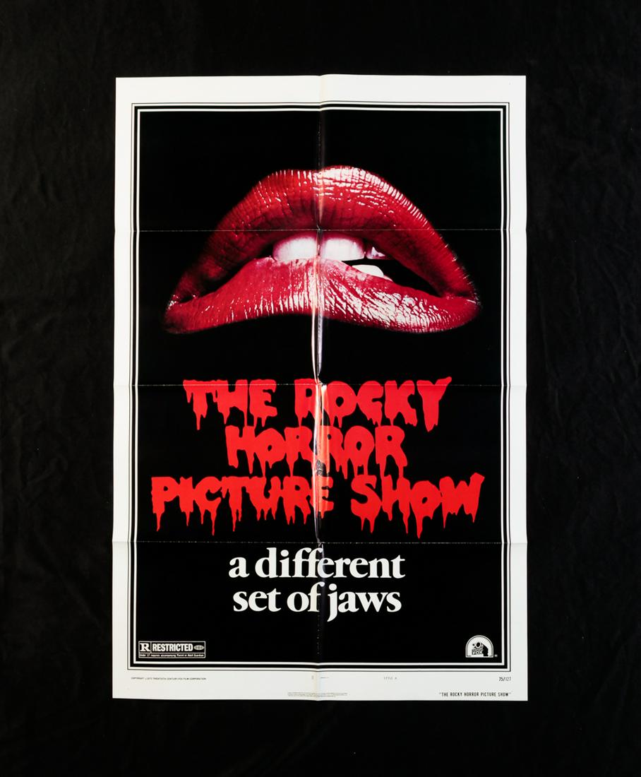 ROCKY HORROR PICTURE SHOW (20TH CENTURY FOX,1975).: Original One Sheet (27" x 41") cult classic movie poster, folded. Wear and fold lines.