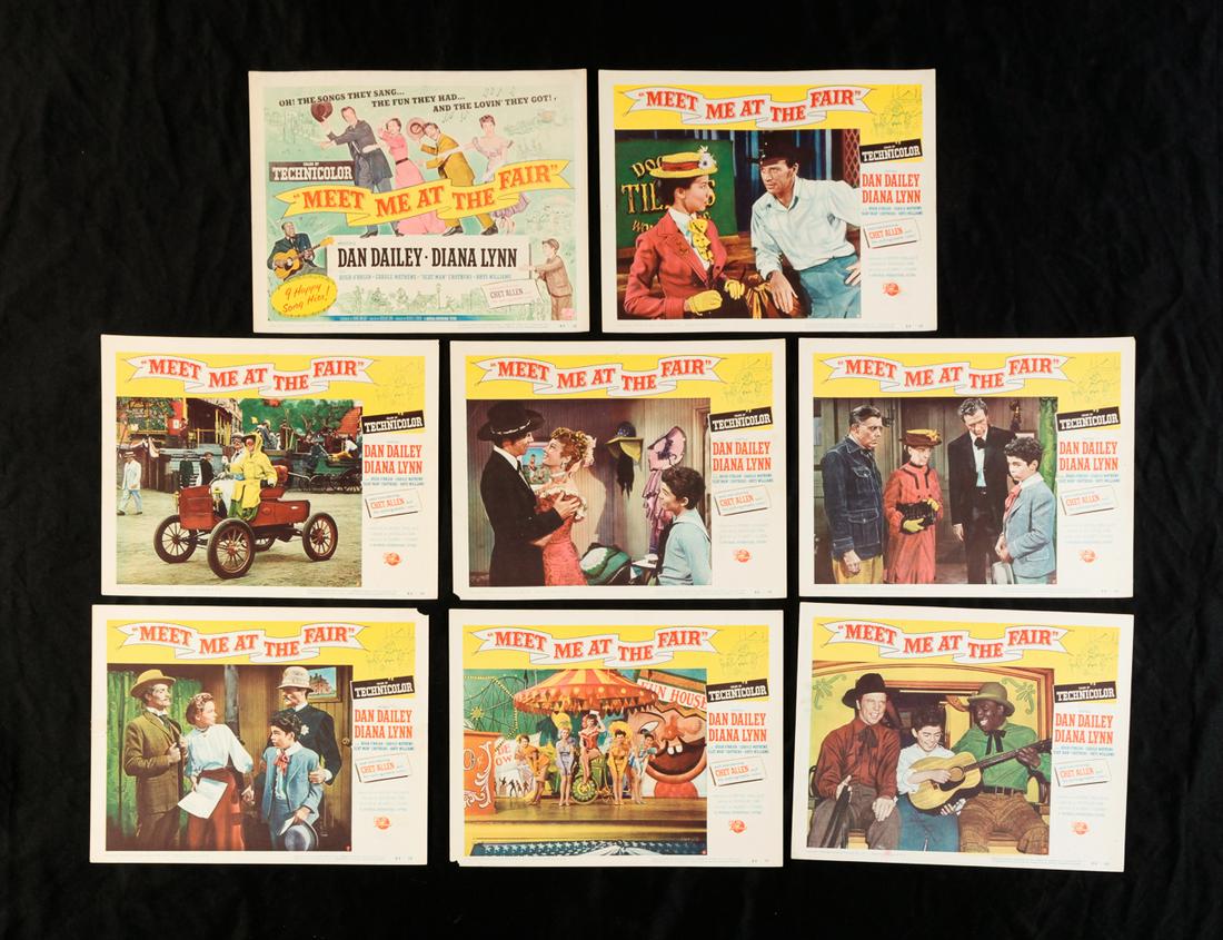 SET OF EIGHT MEET ME AT THE FAIR LOBBY CARDS. (1 of 12)