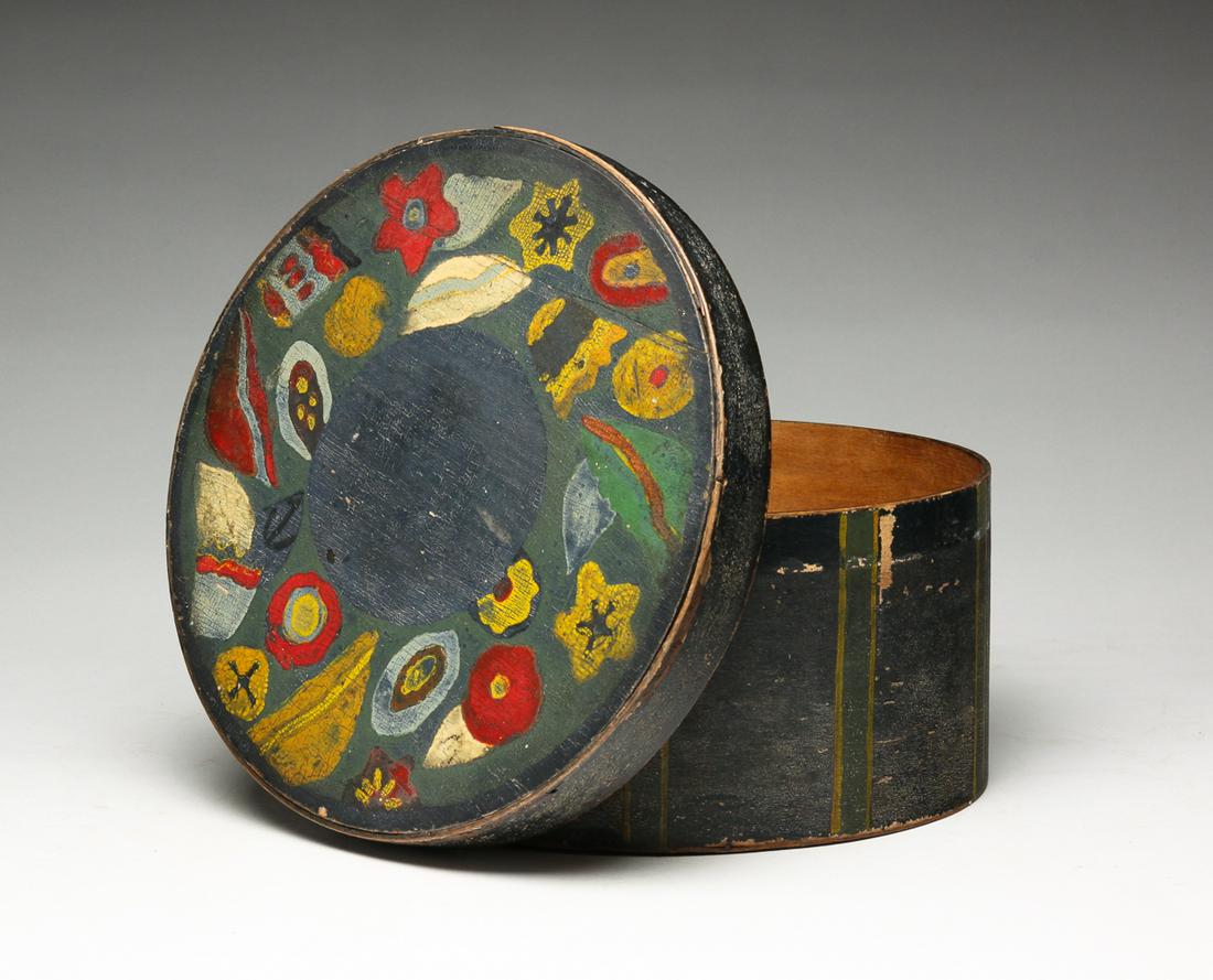 AMERICAN DECORATED PANTRY BOX. (1 of 4)