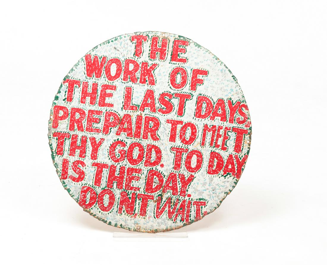 HOWARD FINSTER "THE WORK OF THE LAST DAYS". (1 of 5)