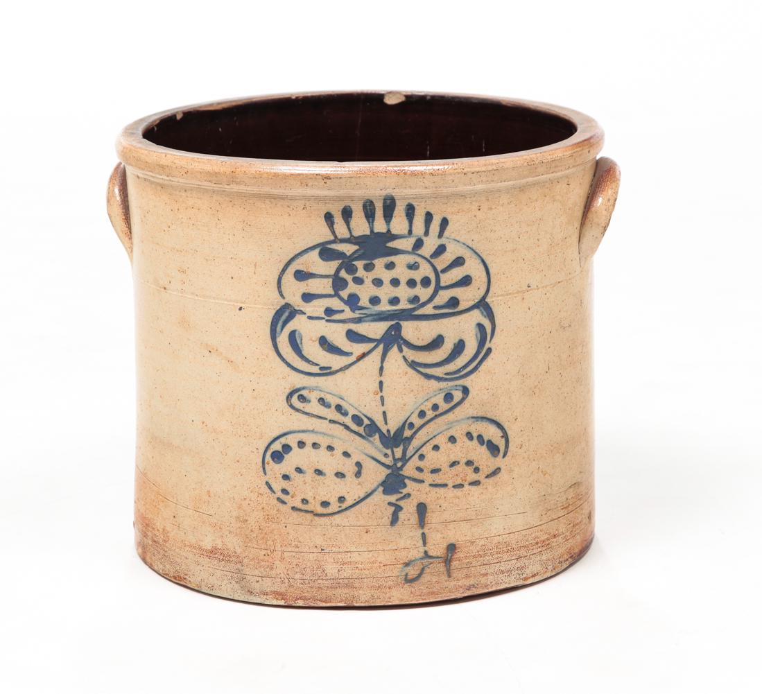 AMERICAN STONEWARE CROCK. (1 of 5)