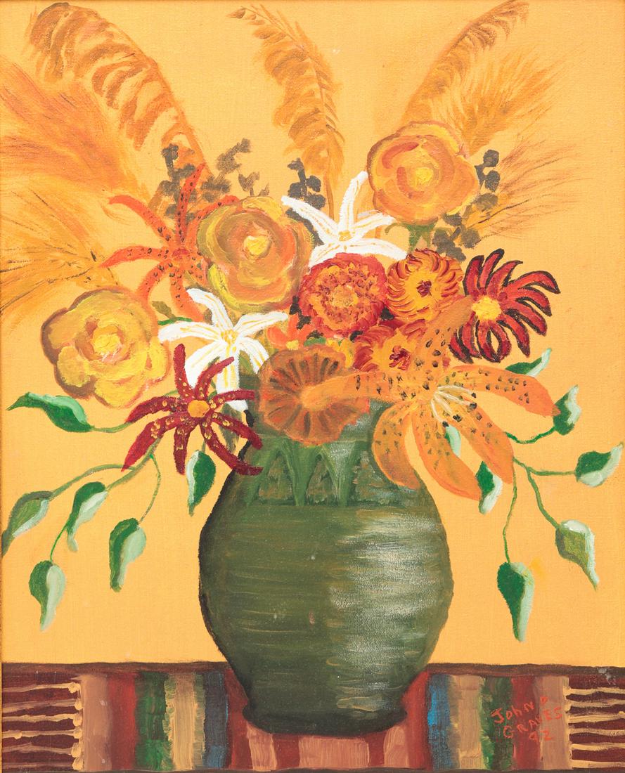 "VASE OF FLOWERS" BY JOHN GRAVES. (1 of 6)