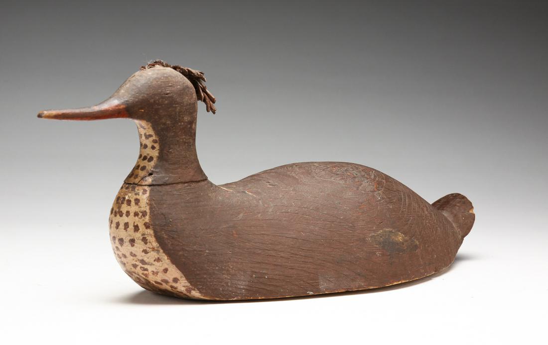 AMERICAN MERGANSER DECOY. (1 of 5)