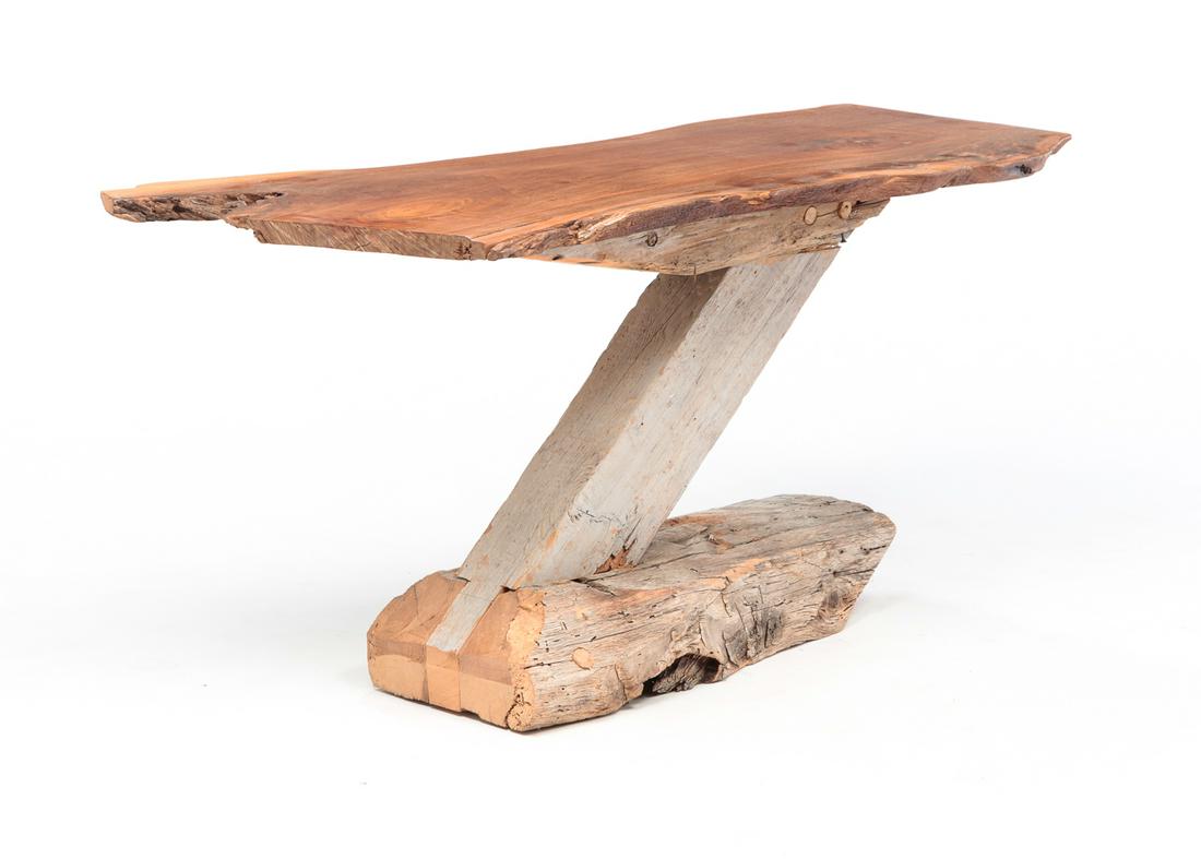 USABLE ART LOGJAM "Z COFFEE TABLE". (1 of 3)