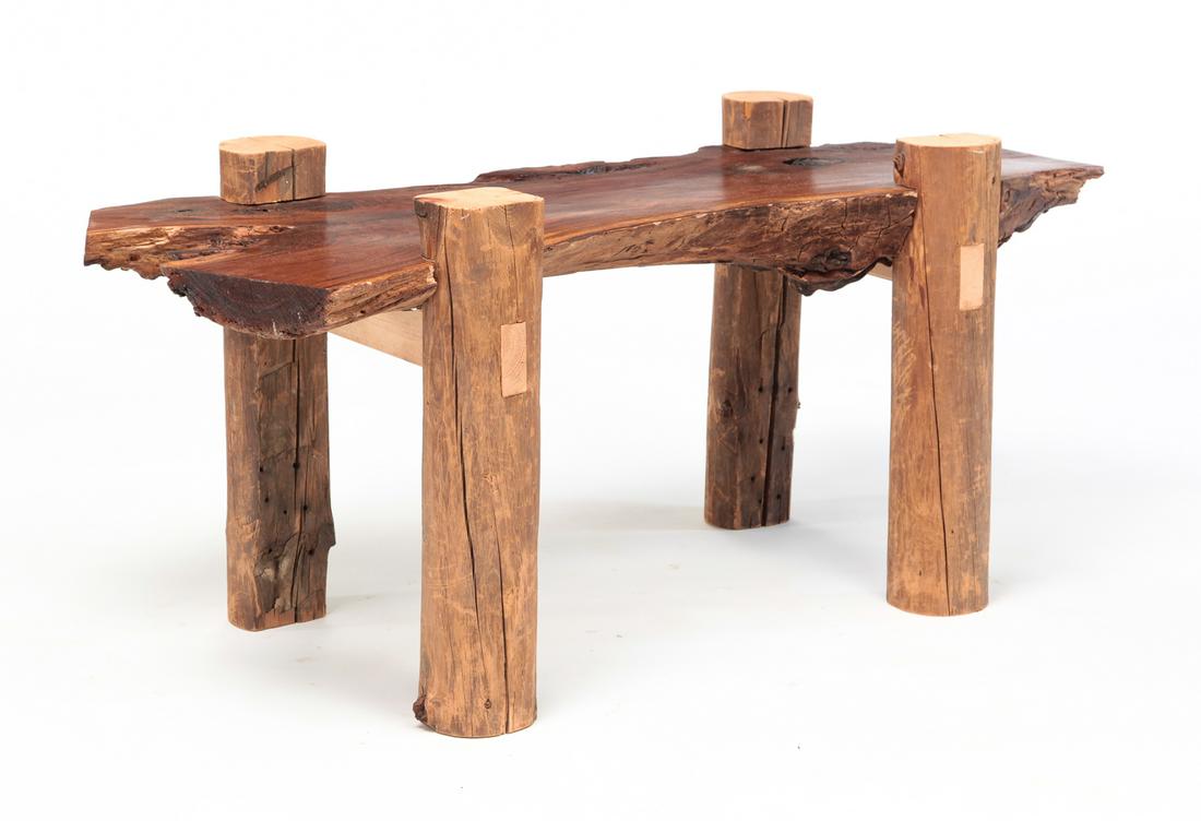 USABLE ART LOGJAM COFFEE TABLE. (1 of 3)
