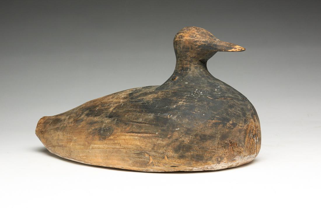 AMERICAN PRIMITIVE COOT DECOY. (1 of 3)