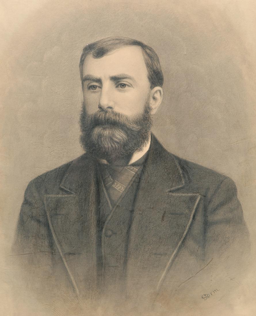 AMERICAN PORTRAIT OF A MAN SIGNED "STORM". (1 of 4)