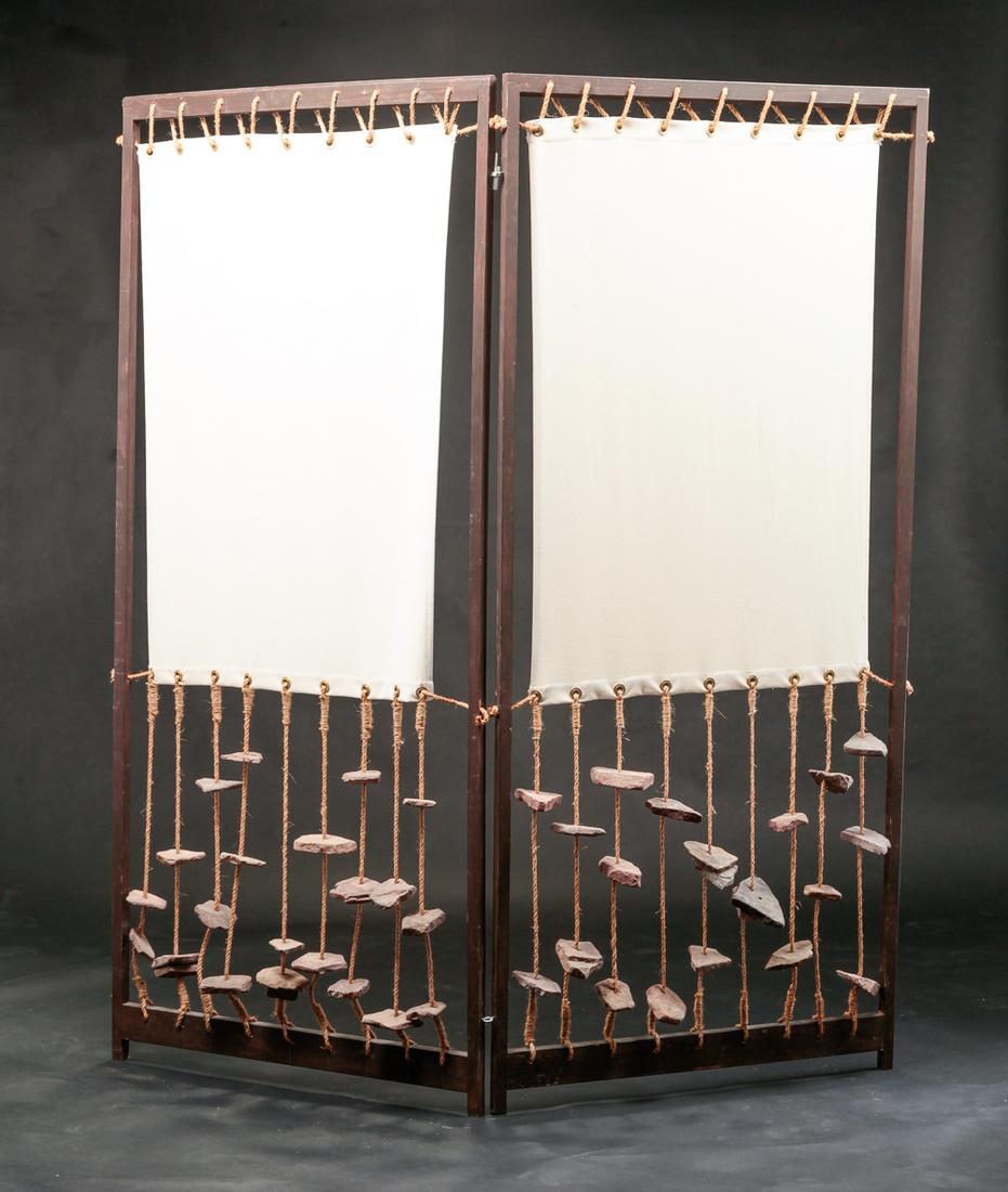 USABLE ART LOGJAM "FALLING STONES" SCREEN. (1 of 4)