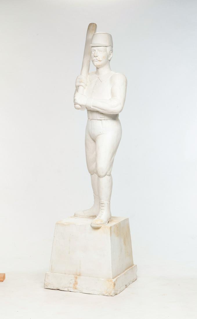 AMERICAN BASEBALL PLAYER STATUE. (1 of 4)