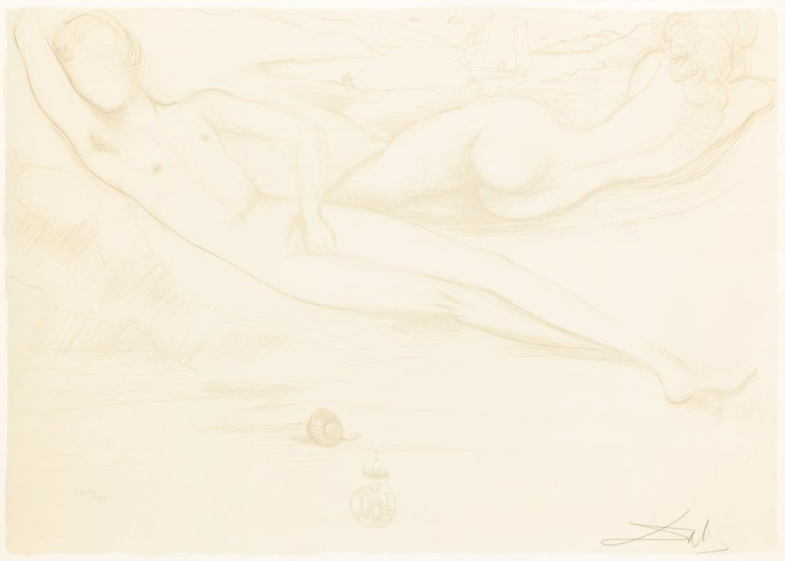 TWO NUDES PRINT, SALVADOR DALI. (1 of 6)
