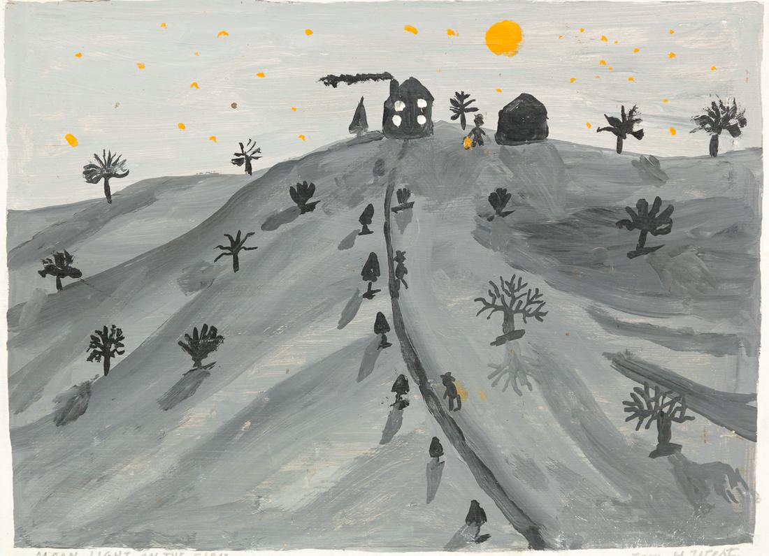 "MOONLIGHT ON THE FARM" BY WILLIAM H. WEST. (1 of 5)