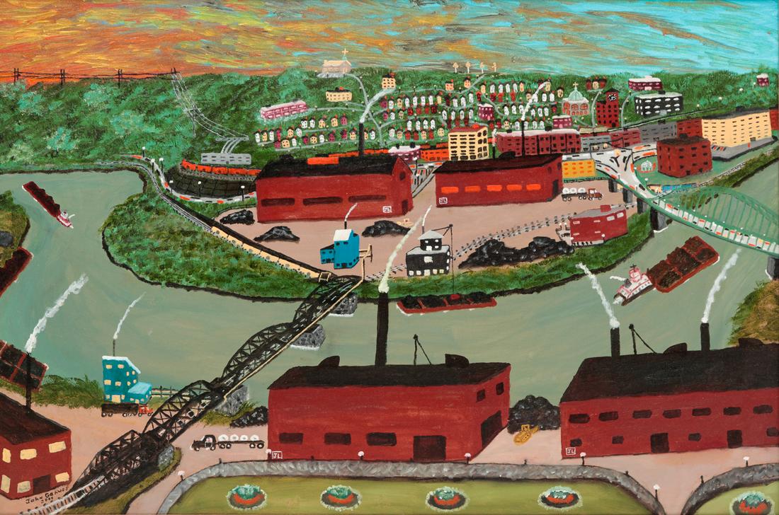 PITTSBURGH STEEL MILLS BY JOHN GRAVES. (1 of 4)