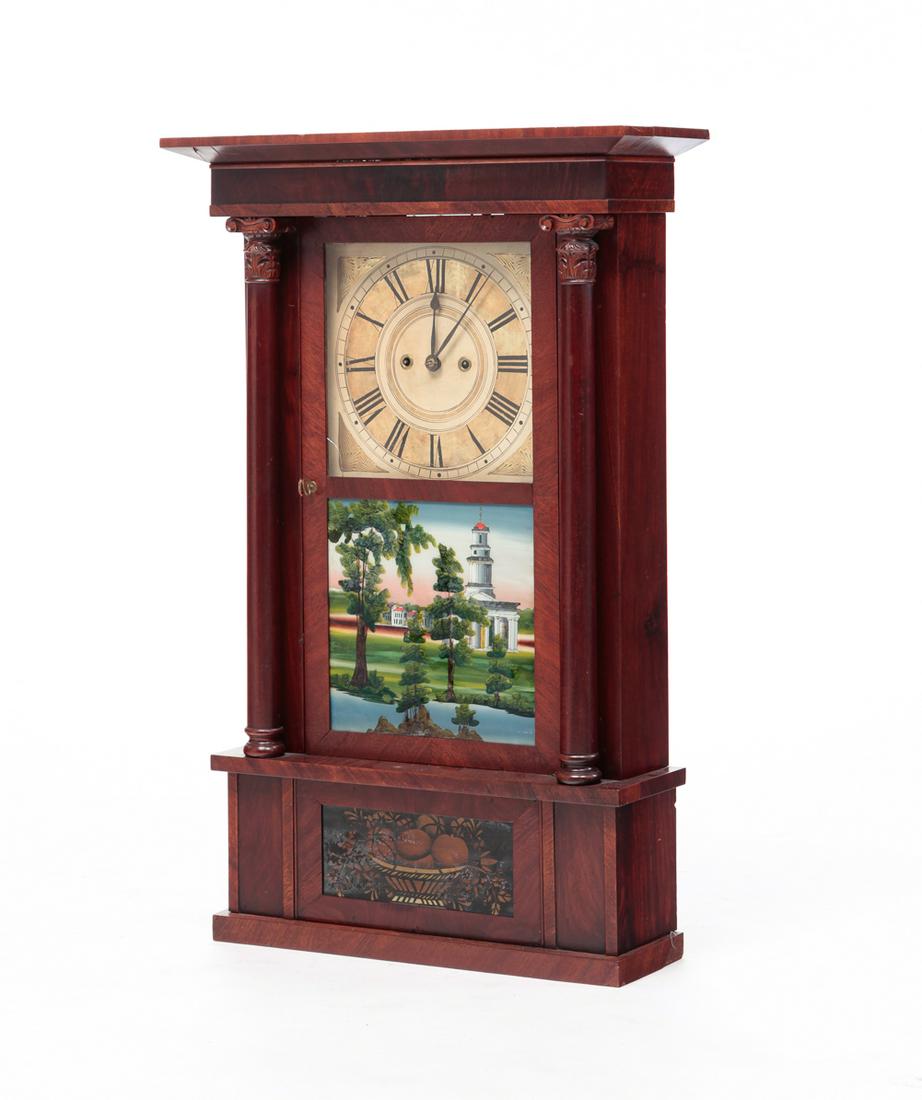AMERICAN "SPENCER AND WOOSTER" TRIPLE DECKER CLOCK (1 of 6)