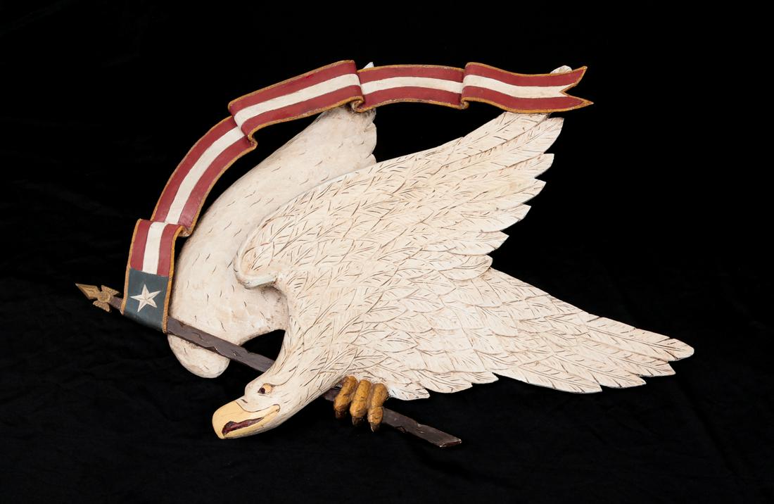 CONTEMPORARY EAGLE PLAQUE BY GENE CONLEY. (1 of 6)