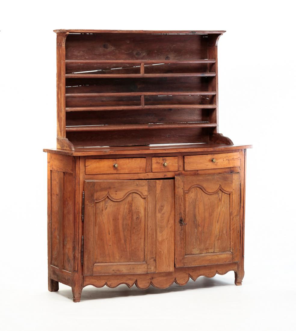 EUROPEAN PEWTER CUPBOARD. (1 of 8)