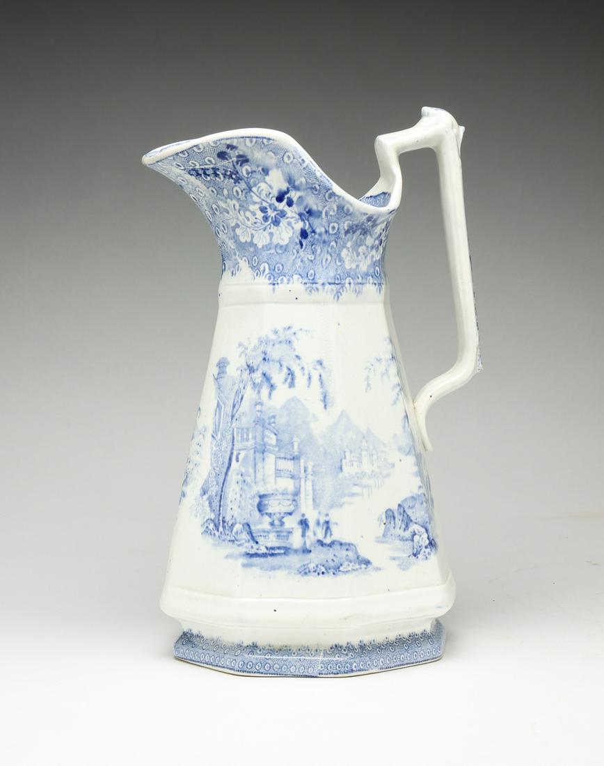 ENGLISH STAFFORDSHIRE PITCHER. (1 of 5)