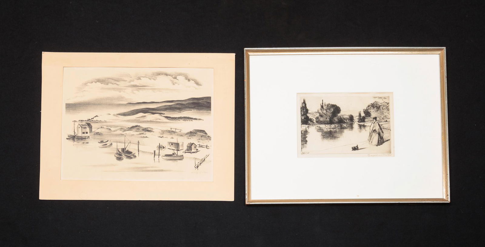 TWO PRINTS BY DEHN AND HAYDEN. (1 of 9)