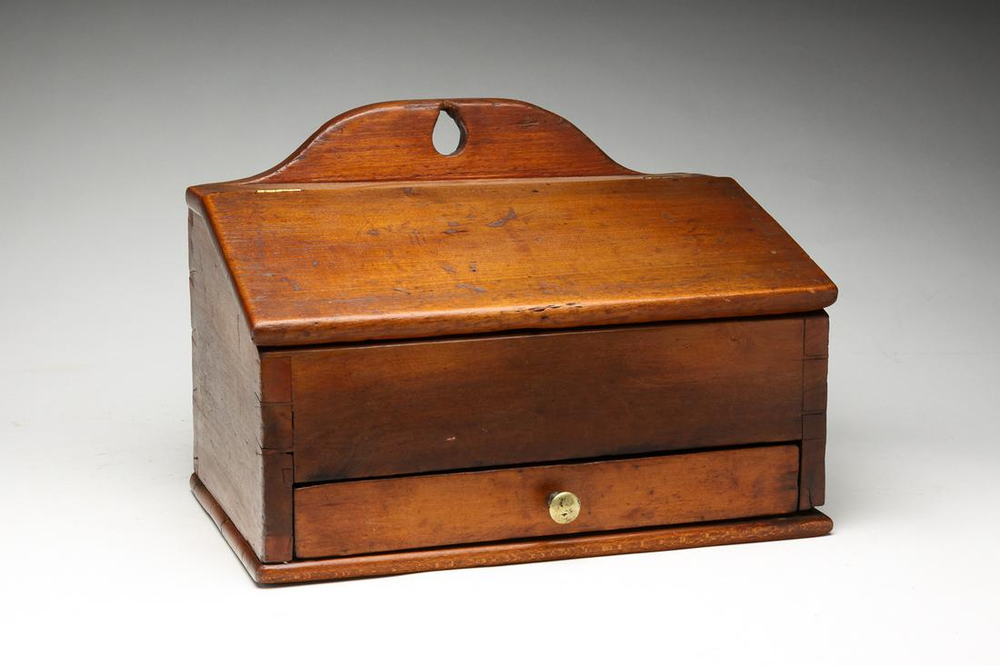 AMERICAN HANGING SALT BOX. (1 of 5)