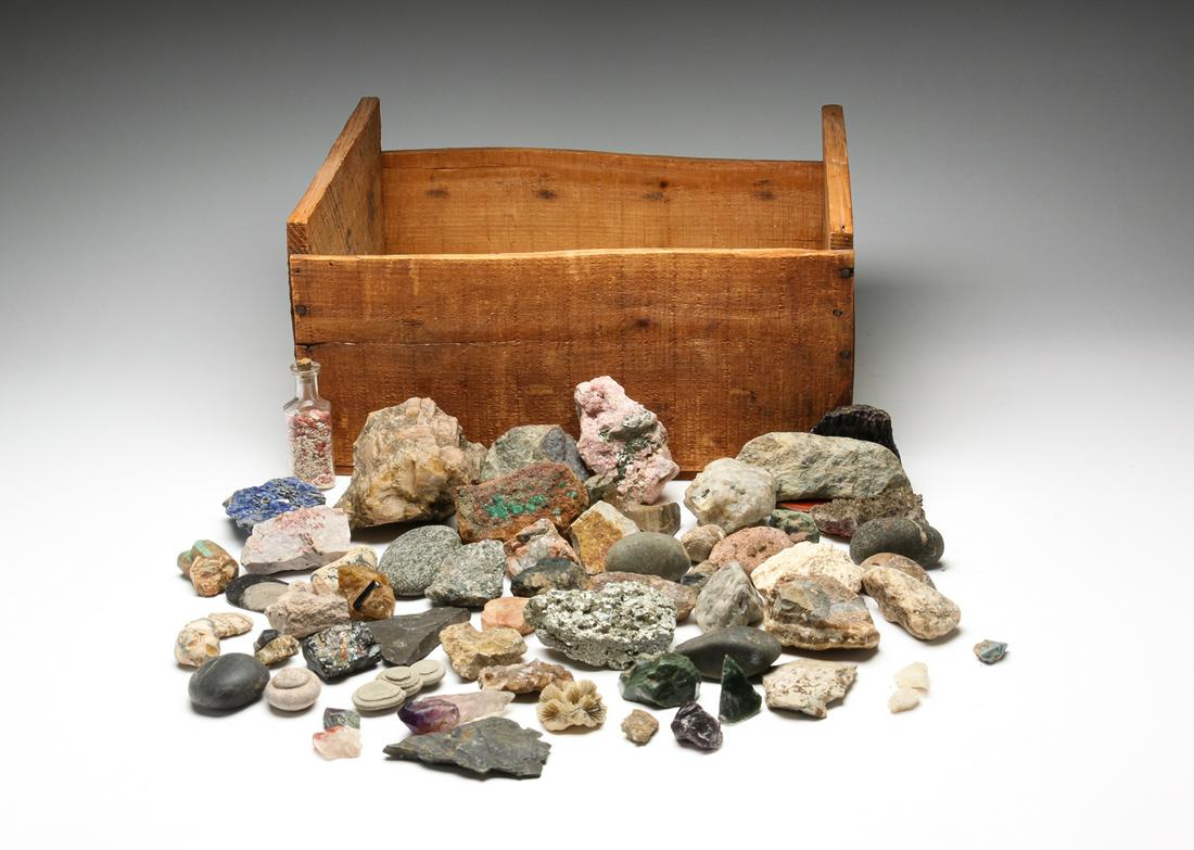 GROUP OF GEOLOGICAL SPECIMENS AND FOSSILS. (1 of 7)