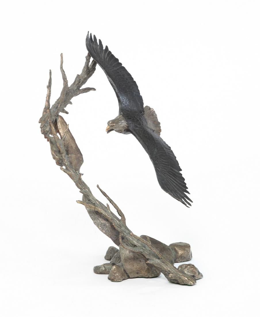 BALD EAGLE BRONZE, MARK HOPKINS. (1 of 4)