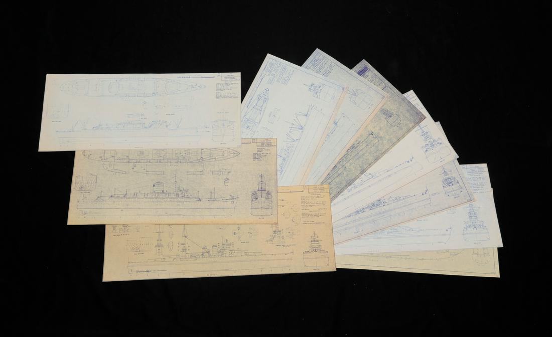 TEN EDWARD WISWESSER SHIP PRINTS. (1 of 6)