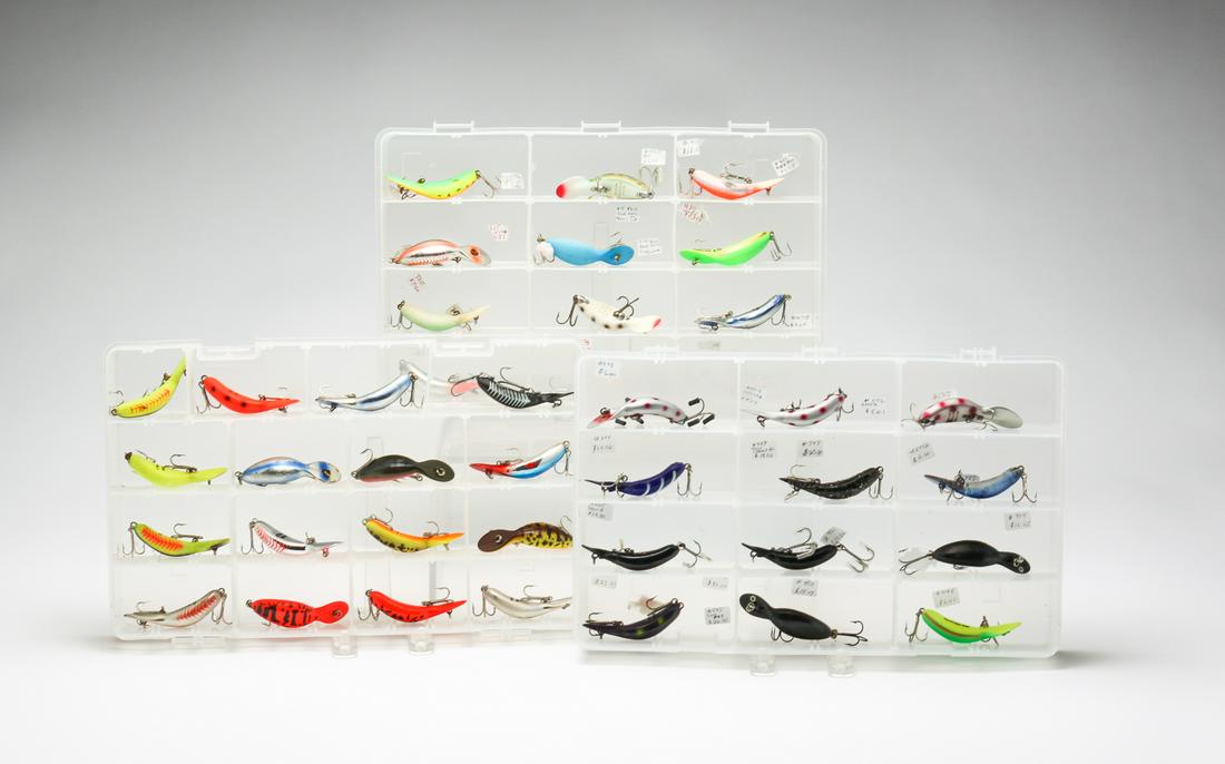 FORTY HEDDON "TADPOLLY" LURES. (1 of 3)