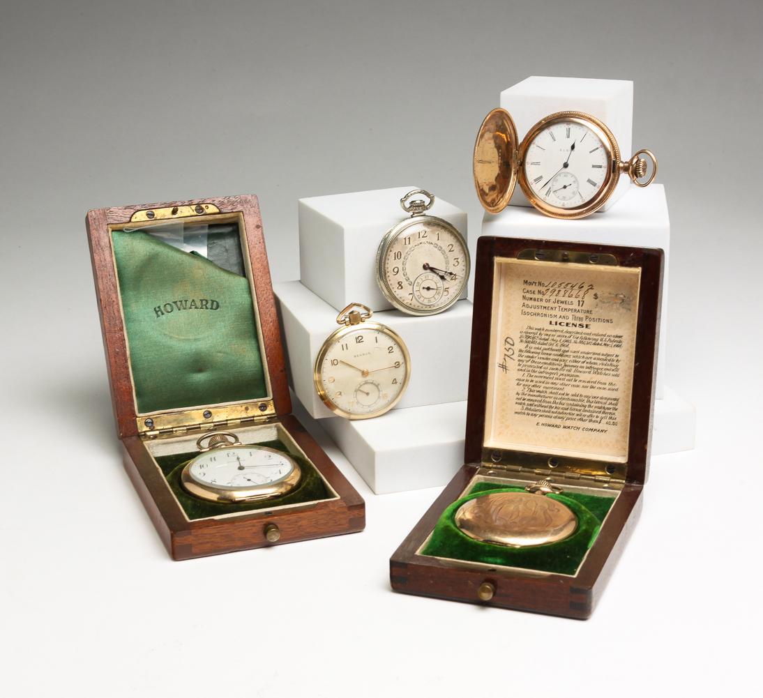 FIVE 17 JEWEL POCKET WATCHES. (1 of 15)