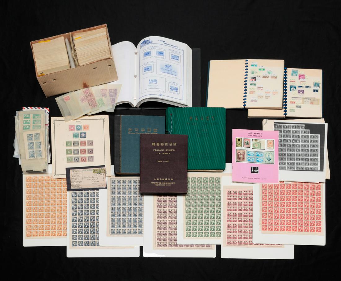 KOREAN POSTAGE STAMP COLLECTION. (1 of 16)