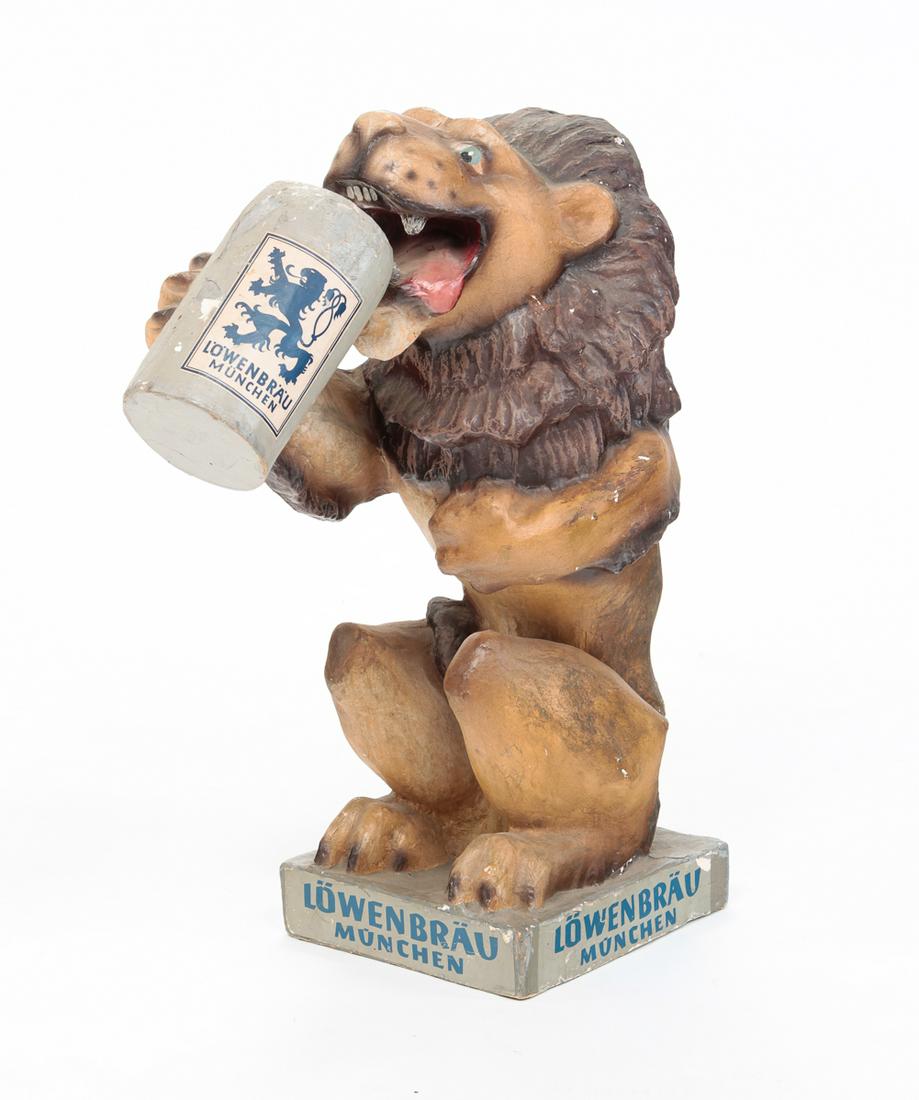 "LOWENBRAU" LION ADVERTISING FIGURE. (1 of 5)