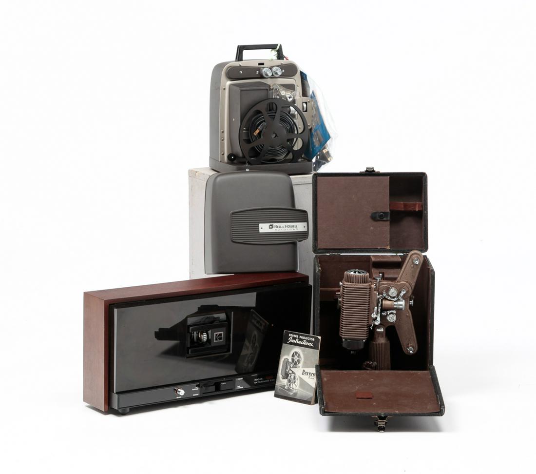 THREE 8MM MOVIE PROJECTORS. (1 of 16)