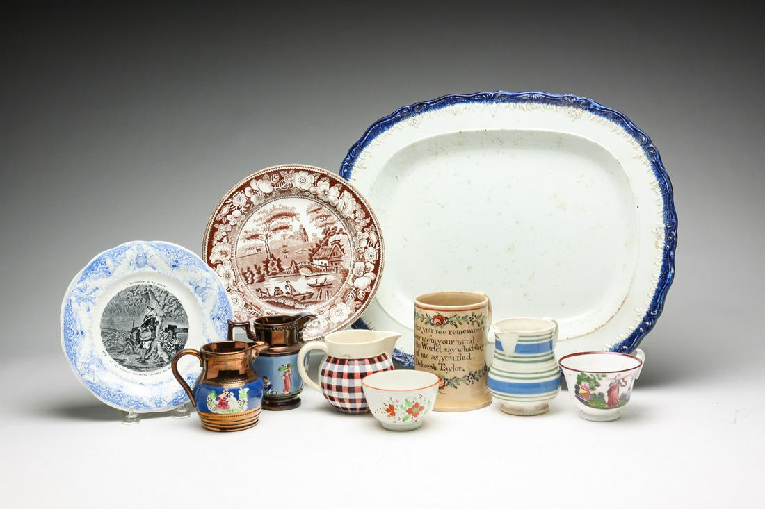 GROUP OF CERAMICS INCLUDING SOFT PASTE. (1 of 12)