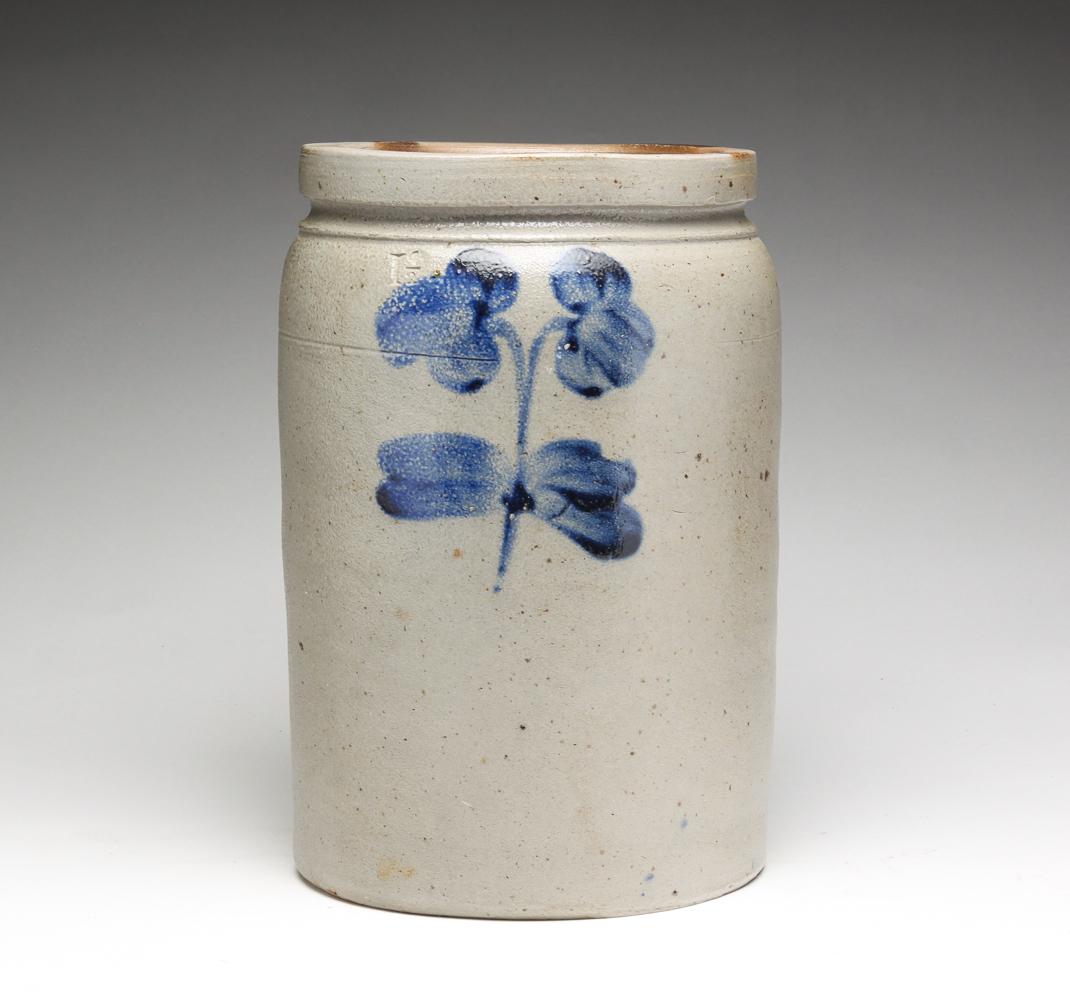 AMERICAN STONEWARE CROCK. (1 of 8)