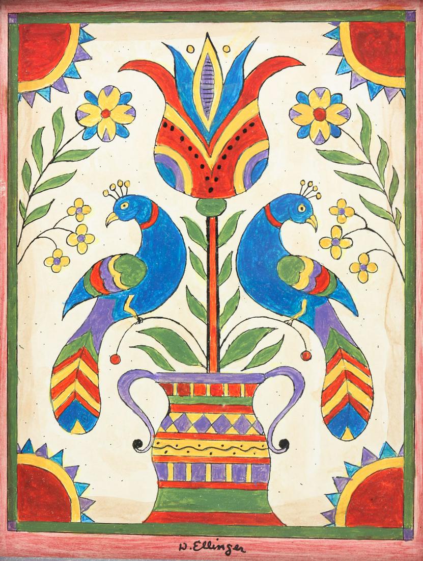 WATERCOLOR BY DAVID ELLINGER. (1 of 4)