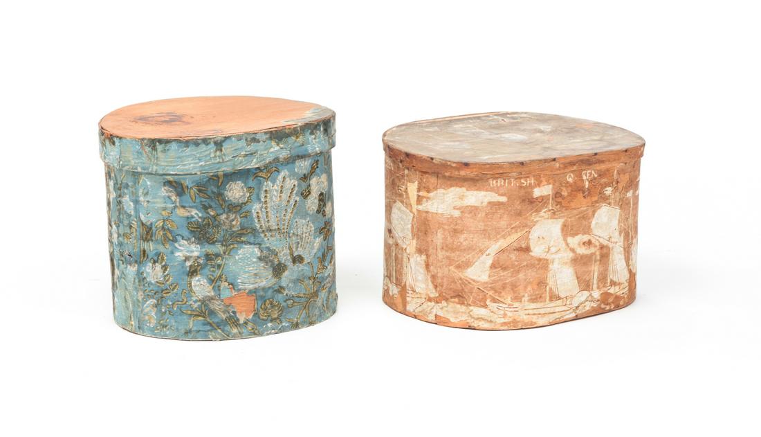 TWO AMERICAN BAND BOXES. (1 of 12)