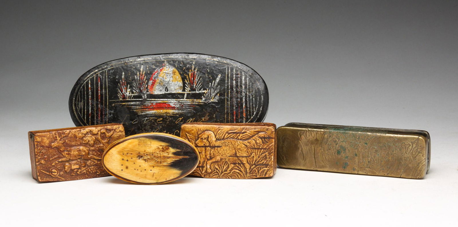 FIVE BOXES INCLUDING SNUFFS. (1 of 6)